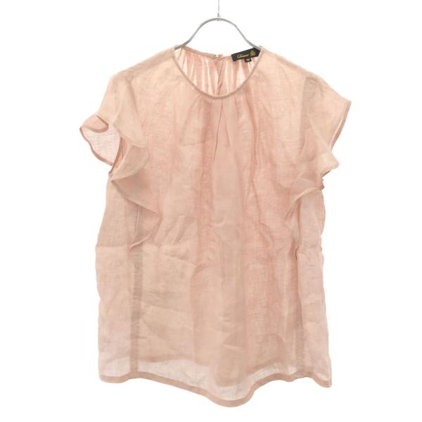 DRAWER（ドゥロワー） フリルスリーブリネンブラウス 6521-299-0792