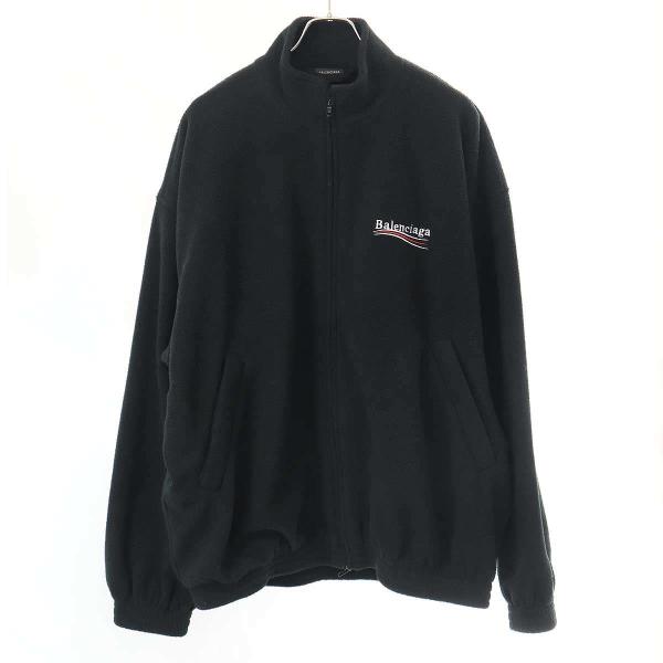BALENCIAGA バレンシアガ 23AW Oversized Logo Embroidered Fleece