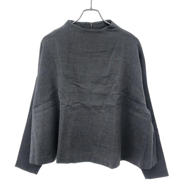 ENFOLD（エンフォルド） ウールダブルジョーゼットAラインプルオーバー