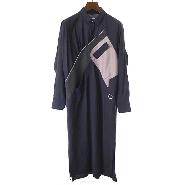 Hatra ハトラ ワンピース HATRA hatra ハトラ 21SS ワンピース ネイビー 2 ITINIXWI16UI