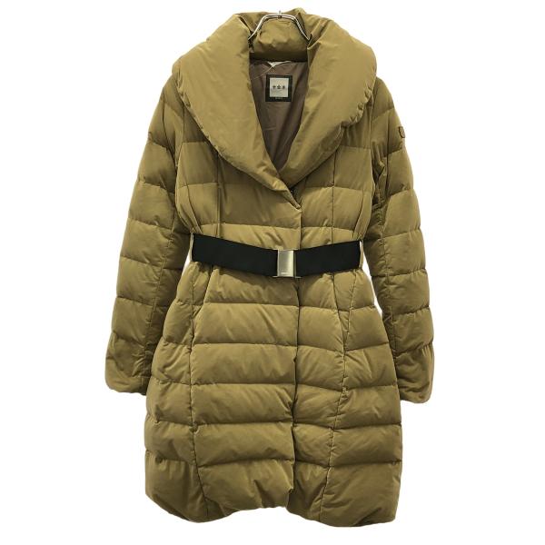 タトラス TATRASアゴーニャ ダウンコート ショールカラー 02 ベージュ TATRAS（タトラス） 13AW ショールカラーベルテッドダウンコート