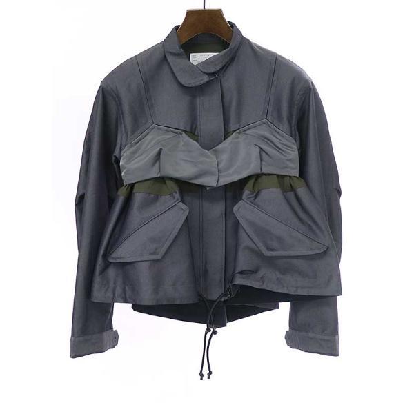 sacai サカイ 22AW Cotton Gabardine Mix Blouson コットン ギャバジン