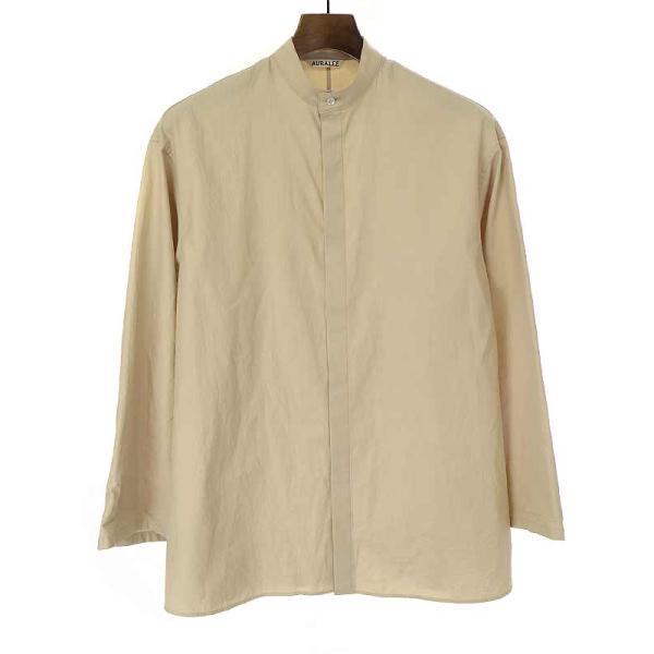AURALEE オーラリー 21SS WASHED FINX TWILL KAFTAN SHIRTS スタンド  