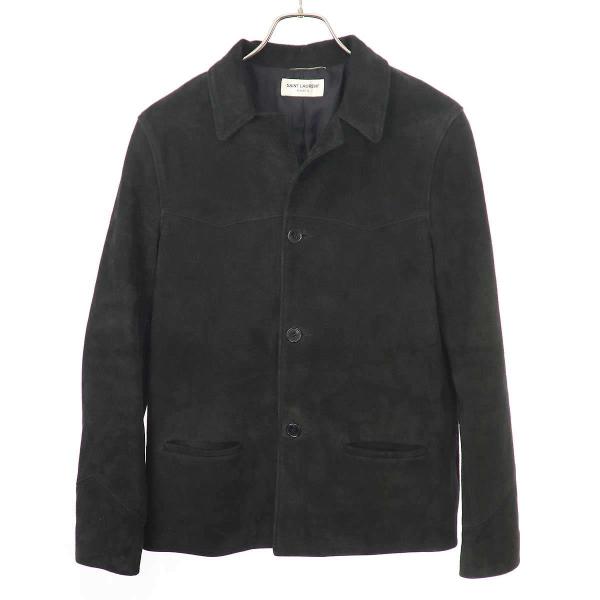 サンローラン　リヴゴーシュ　ジャケット46 SAINT LAURENT PARIS サンローラン パリ ゴートスエード レザー