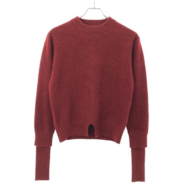 CLANE - CLANE クラネ 22AW LAYER SLEEVE YAK KNIT TOPS レイヤースリーブヤクニットトップス 13106ｰ2162 グレー 1 CLANE クラネ 22AW LAYER SLEEVE YAK KNIT TOPS レイヤー