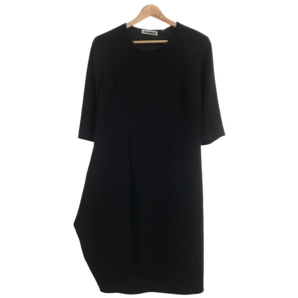 JIL SANDER ジルサンダー 09AW ウールワンピース ブラック サイズ：38