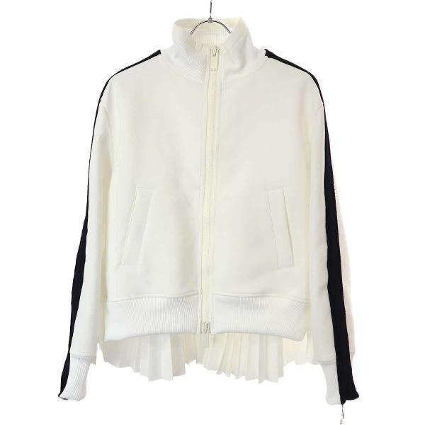 芸能人着用！sacai白ホワイト ジャケット ブルゾン　サカイ　総レース sacai(サカイ) 24SSTechnical Jersey Blousonトラックジャケット