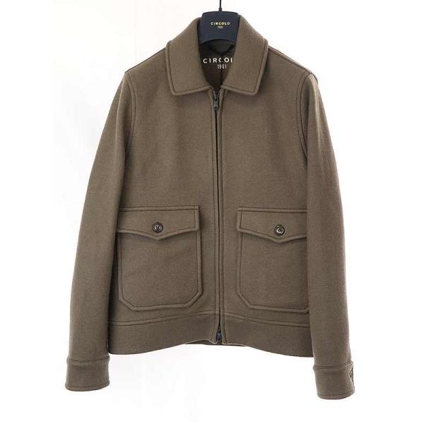 CIRCOLO 1901 チルコロ 22AW GIUBBINO ZIP LANA ウールジップアップ 