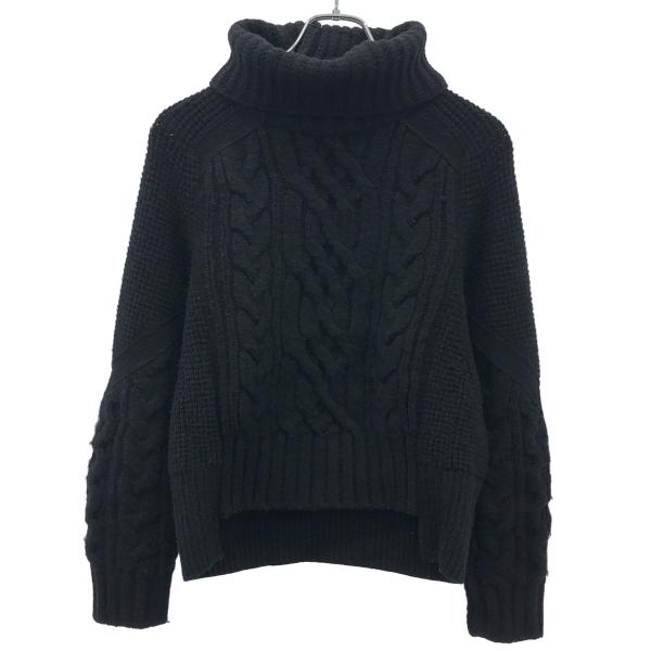 sacaiサカイ　ファー付きケーブルニット sacai ケーブルニット MA-1 ホワイト - メルカリ