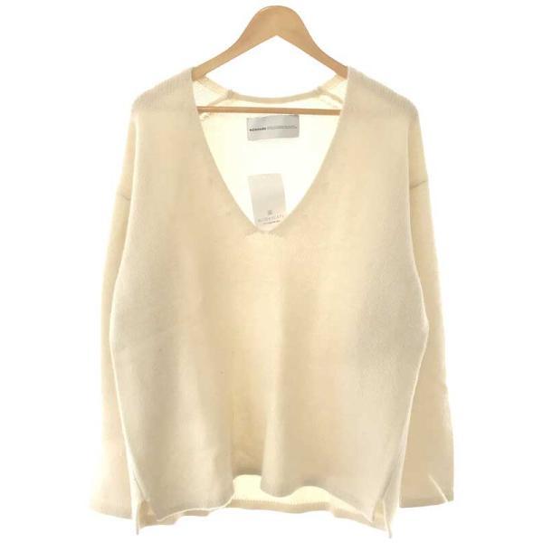 walenode ウェルノード Deep V neck knit Vネックカシミヤニット 