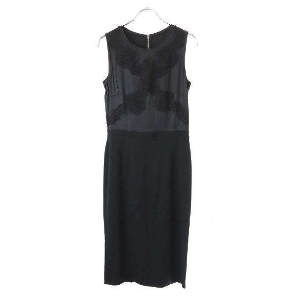 1回　ドルチェ＆ガッパーナ ノースリーブ ワンピース ワンピース　コットン　38 DOLCE&GABBANA（ドルチェ & ガッバーナ） レース切替ノースリーブ