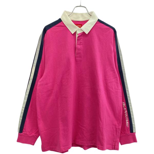 Supreme（シュプリーム） 18SS Reflective Sleeve Stripe Rugby ラガー
