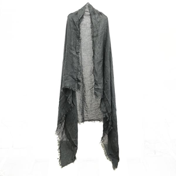 ASAUCE MÊLER アソースメレ　カシミヤ100% グレー 大判ストール ASAUCE MELER（アソースメレ） リネン大判ストール グレー