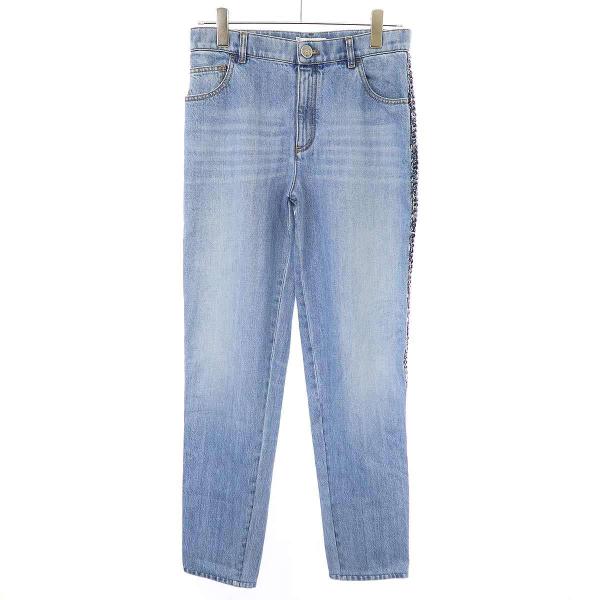 CHANEL（シャネル） ココステッチ ツイードラインデニムパンツ