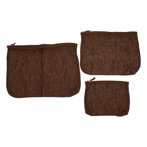 ARTS&amp;CRAFTS アーツアンドクラフツ 25SS Travel pouch 3set ポーチ3点セット  ブラウン  ITNBEE1Q1NT0