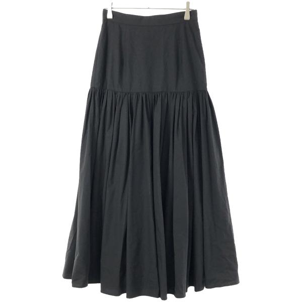 美品✨CLANE クラネ ギャザーティアードマキシスカート Mサイズ 黒 即完品 CLANE（クラネ）の「【CLANE/クラネ】GATHER TIERED MAXI SKIRT