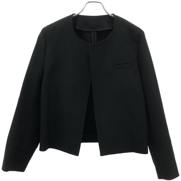 TOTEME - TOTEME トーテム 22AW Boxy Fit Cropped Wool Jacket クロップドウールジャケット 223-112-221 ブラック 34 modescape_rc-itnj4b2jfacm-usge