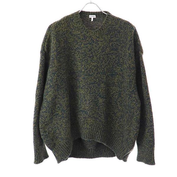 LOEWE ロエベ 23AW ウールトメランジ トロンプルイユ ニットセーター 