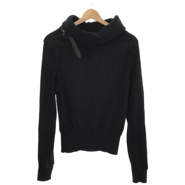 noir kei ninomiya ノワール ケイ ニノミヤ 22AW ベルテッドタートルネック ウールニットセーター 3J-N002 ブラック S noir kei ninomiya ノワール ケイ ニノミヤ 22AW ベルテッド