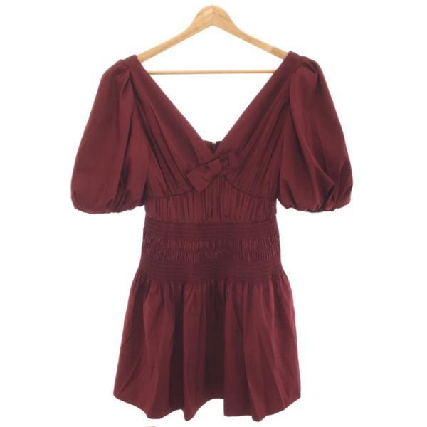 self-portrait セルフポートレート 21AW パフスリーブミニドレス  