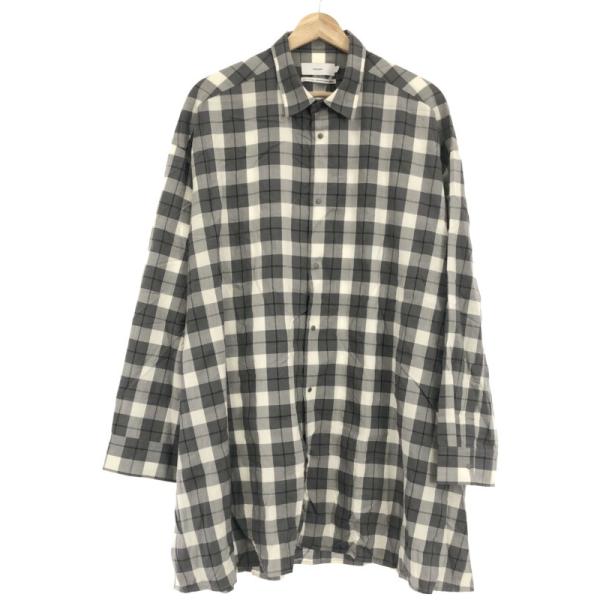 グラフペーパー　ウールチェックシャツ Wool check military shirt-ウールチェックミリタリーシャツ