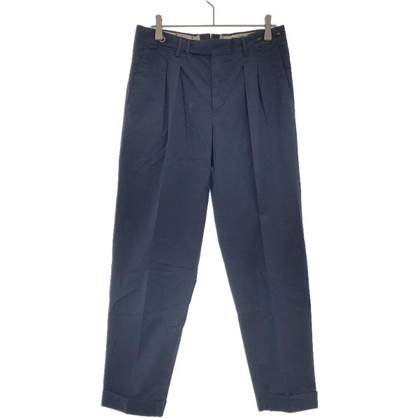 PT01 ピーティーゼロウーノ 2タックストレッチパンツ ブラック