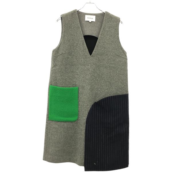 ENFOLD（エンフォルド） メルトンオーバーパッチワークポケット