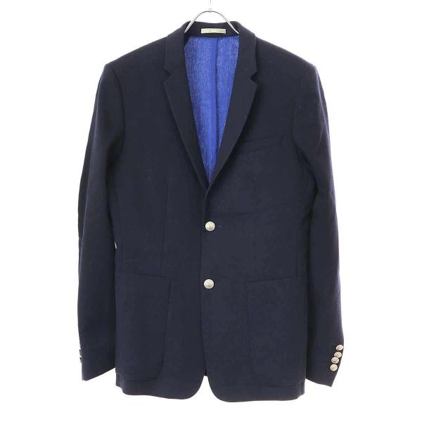 Christian Dior ダブルテーラード ジャケット CDボタン ネイビー 80s Christian Dior MONSIEUR USA製 ダブル 金ボタン テーラード