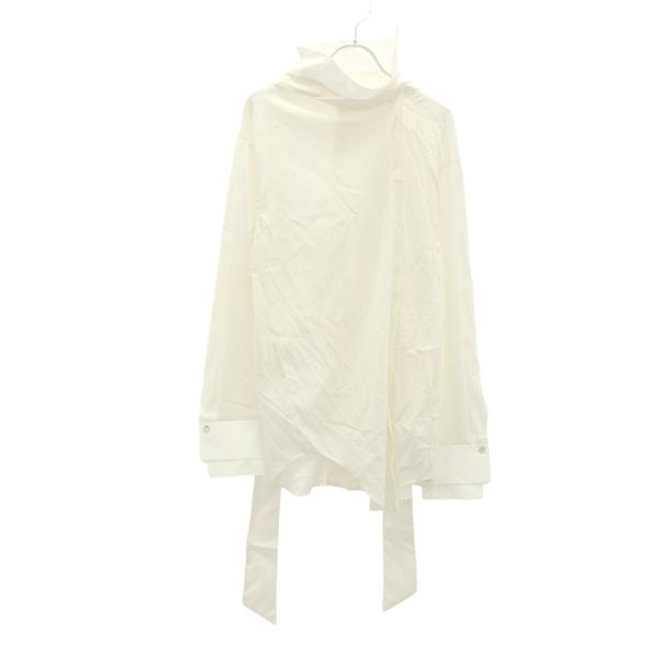 irene アイレネ　スリット　シャツ　ホワイト IRENE（アイレネ） 24AW Beaklike Collar Shirt ビークライクカラー