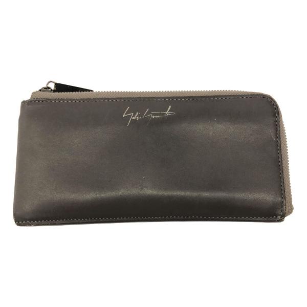 discord by Yohji Yamamoto ディスコードバイヨウジヤマモト Lジップレザーロングウォレット グレージュ系 ITP21YKHAIVC