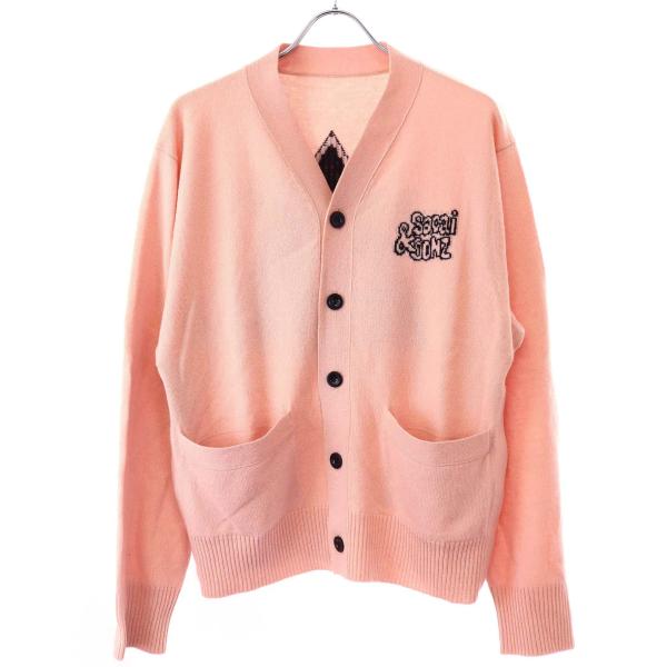 Sacai x MADSAKI カーディガン ピンク サカイカーディガン Sheeple, zombies and Kool-Aid