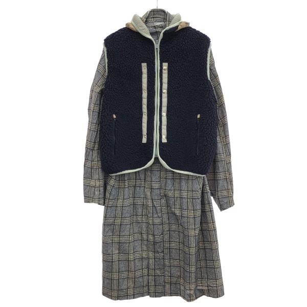 kolor beacon ダウンベスト　フード付き　カラービーコン　アーカイブ kolor beacon ダウンベスト フード付き カラービーコン アーカイブ