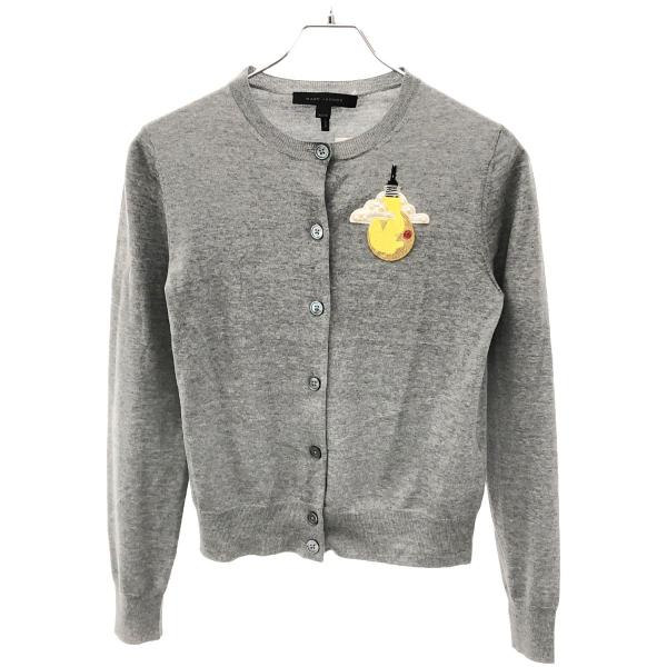 Marc Jacobsカーディガン MARC JACOBS マーク ジェイコブス パール装飾ニットカーディガン