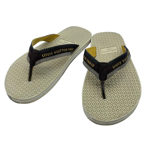 LOUIS VUITTON◇トングサンダル/ビーチサンダル/US7/レッド/PVC LOUIS