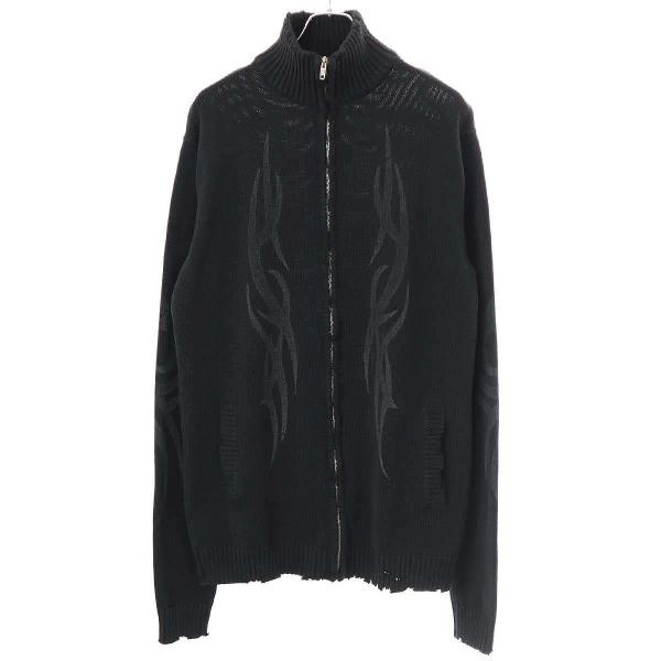 BALENCIAGA バレンシアガ 24AW Y2K Zip-Up Cardigan トライバル
