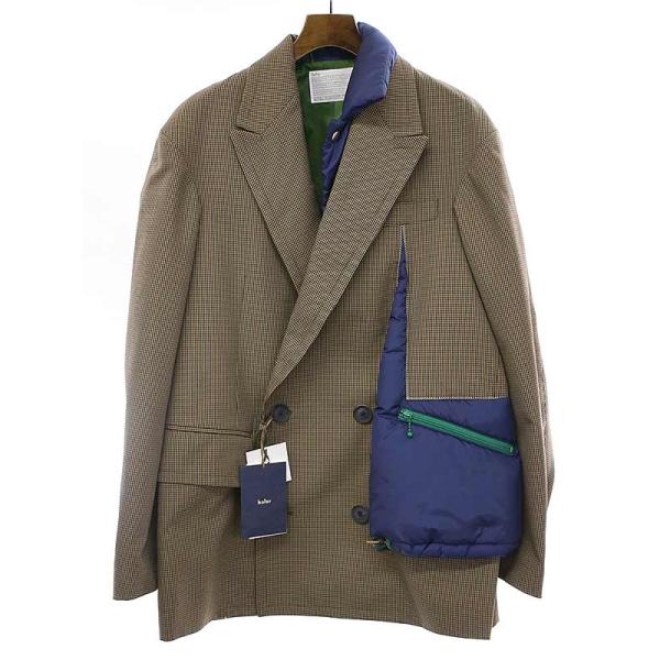 COLUR kolor カラー 23AW チェック柄 ダブルブレストギミック COLUR kolor カラー 23AW チェック柄 ダブルブレストギミック