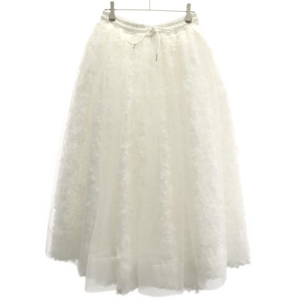 bibiyホワイトフリルチュールミニスカート Bibiy ビビィ ボリュームチュールスカート B40-SK033WHF ホワイト F