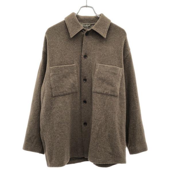 AURALEE（オーラリー） 21AW CASHMERE WOOL BRUSHED JERSEY BIG SHIRTS