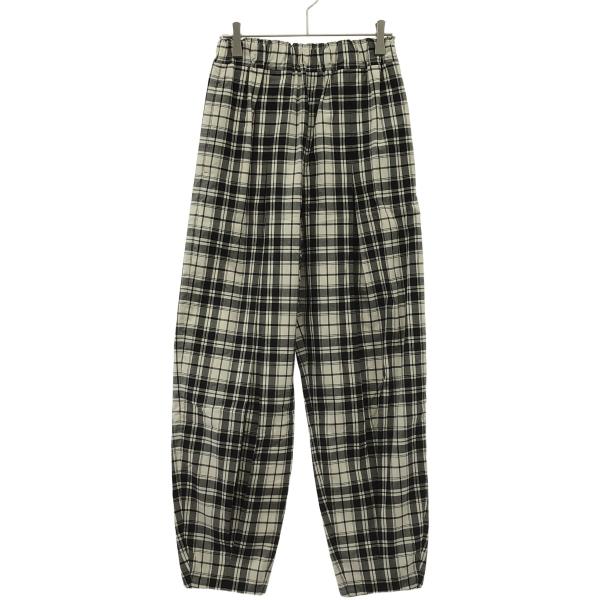 ENFOLD エンフォルド☆ハイウエスト グレンチェックワイドパンツ