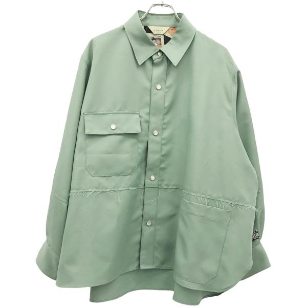 トップス Jieda CUT OFF OVER SHIRT JieDa Jieda ジエダ 21SS CUT OFF OVER SHIRT カットオフ