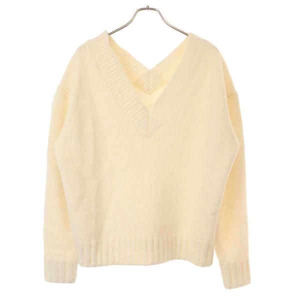いま人気のアイテム MADISON ルーズV PO NECK V LOOSE 23AW マディソンブルー BLUE ニット+セーター