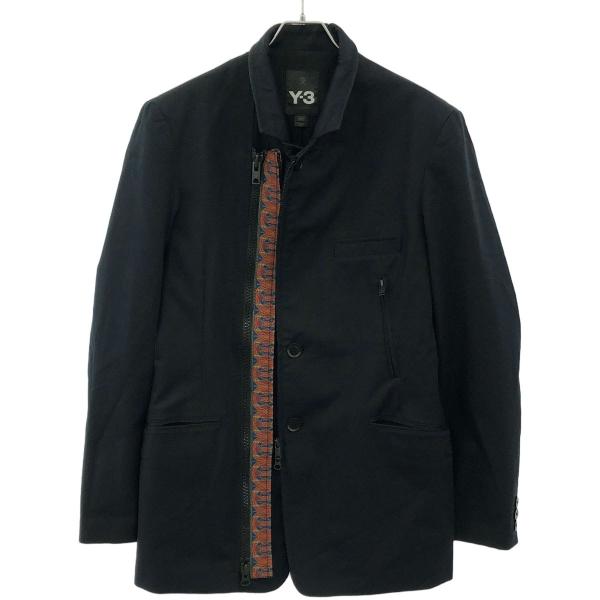 Y-3 ワイスリー 12AW スタンドカラージップアップデザインジャケット