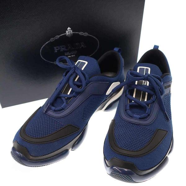 PRADA プラダ クラウドバストメッシュスニーカー 2EG 253 ネイビー 7 1
