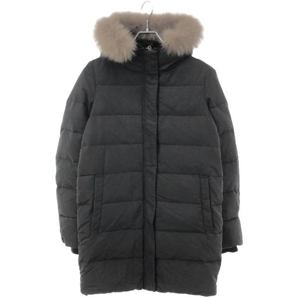 現行・2way✨デュベティカ　ダウンジャケット　フェイクファー　フード　ブラック DUVETICA（デュベティカ） [SALE] ファー付き ダウンコート LEXY