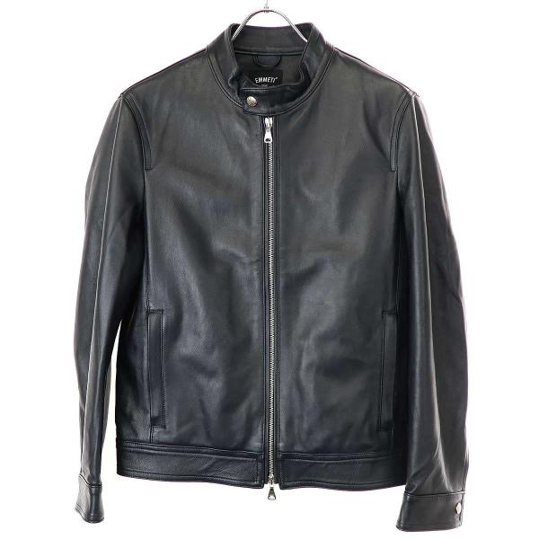 EMMETI レザー ライダースジャケット EMMETI エンメティ JURI NAPPA CERATA シングルラムスキンレザー
