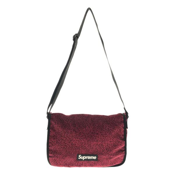 Supreme シュプリーム 25AW Velvet Small Messenger Bag レオパード