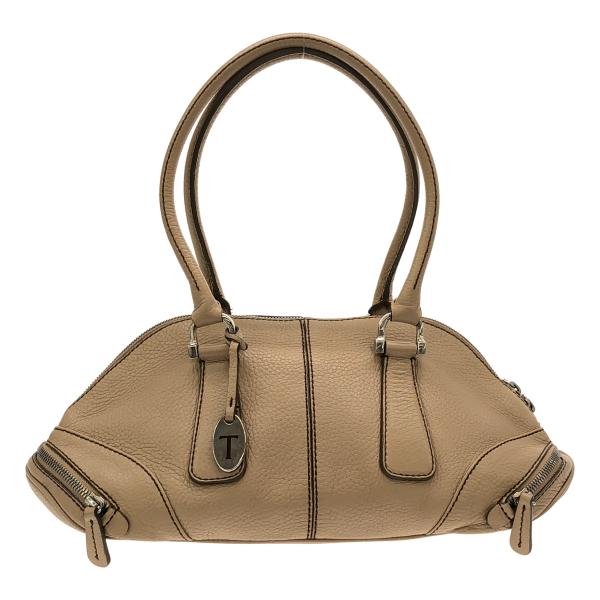 TOD'S（トッズ） TOD'S レザーミニボストンバッグ ベージュ系