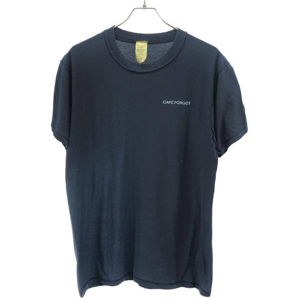 CAFE FORGOT カフェ フォガット 23AW ヴィンテージ加工クルーネックTシャツ 23070043005830 ネイビー L CAFE FORGOT カフェ フォガット 23AW ヴィンテージ加工クルーネックT