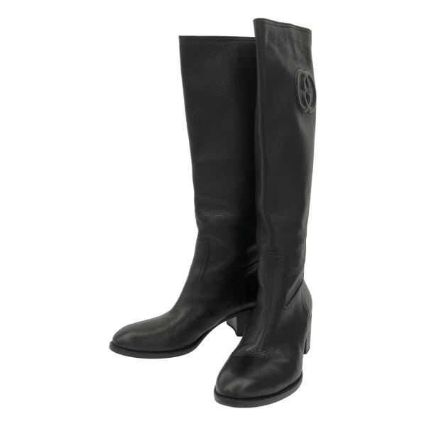 GUCCI（グッチ） インターロッキングGレザーロングブーツ 246659