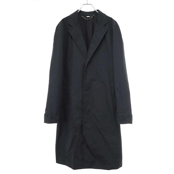 GUCCI グッチ　チェスターコート　カシミヤ混　ブラック　サイズ50 GUCCI（グッチ） ロングコート 721565 ZAK7W ブラック 48 ITTV314FKZC1